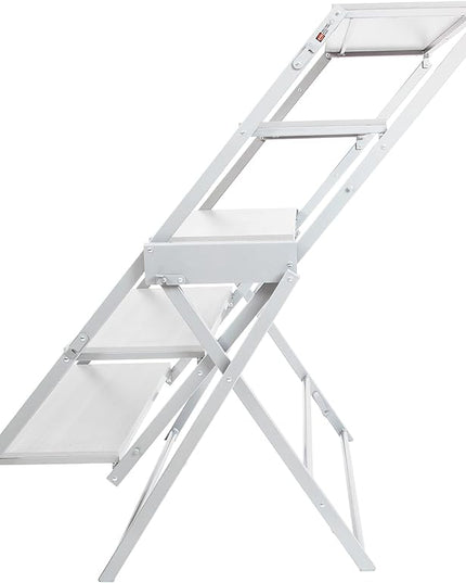 Origami Modern 2 in 1 Shelf to Table Style, Organizer Deco Rack Magically Turn to a Table/Desk in a Second,Fully Assembled,White/White US Patent Pending (STT-WHIWHI) - LeafyLoom