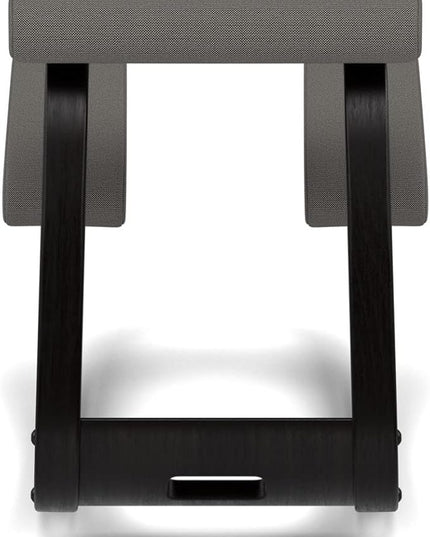 Varier Variable Balans Original Kneeling Chair Designed by Peter Opsvik (Dark Grey Revive Fabric with Black Ash Base) - LeafyLoom
