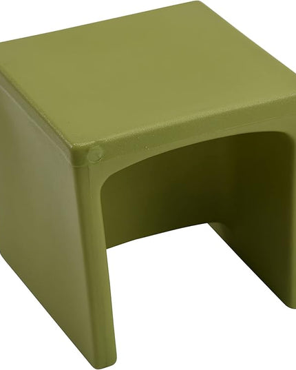 Children's Factory Cube Chair for Kids, Flexible Seating Classroom Furniture for Daycare/Playroom/Homeschool, Indoor/Outdoor Toddler Chair, Fern (CF910-014) - LeafyLoom