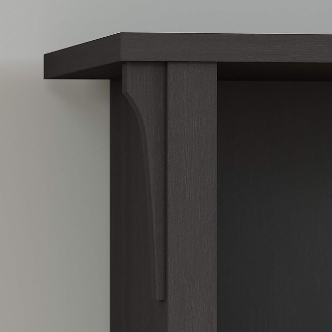 Bush Furniture Salinas Hutch, Desk Attachment with Shelf Storage for Home Office, 60W, Vintage Black - LeafyLoom