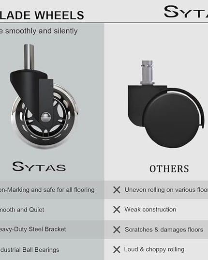 Sytas Ergonomic Home Office Chair, Desk Chair with Lumbar Support, Ergonomic Computer Chair High Back - LeafyLoom