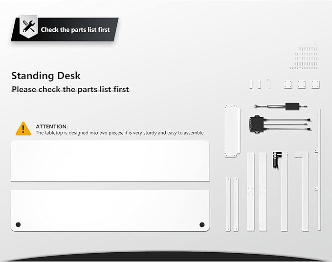 FEZIBO 48 x 24 Inches Standing Desk with Drawer, Adjustable Height Electric Stand up Desk with Storage, Sit Stand Home Office Desk, Ergonomic Computer Desk, White - LeafyLoom