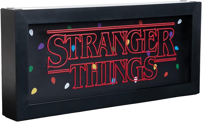 Stranger Things Merchandise - 4 Lighting Modes - Official Stranger Things Lamp - Neon Light - Led Lamp - Light Box - USB Lamp - Night Light for Kids - LeafyLoom