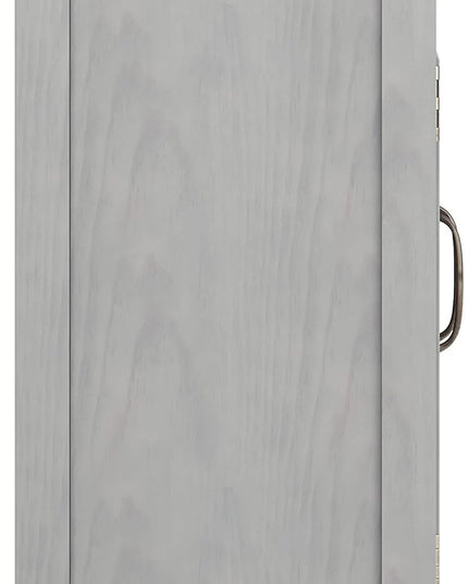 SIMPLIHOME Connaught Solid Wood 40 inch Wide Traditional Entryway Storage Cabinet in Fog Grey for The Living Room, Entryway and Family Room - LeafyLoom