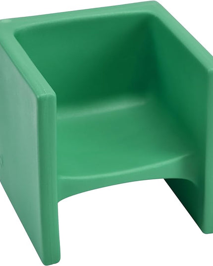 Children's Factory 3-in-1 Cube Chair for Kids, Flexible Seating Classroom Furniture, 1-Pack, Green - LeafyLoom