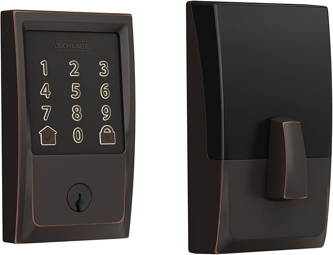 SCHLAGE BE489WB CEN 716 Encode Deadbolt Smart Lock | WiFi Touchscreen Keypad, Aged Bronze SchlageLockCompany