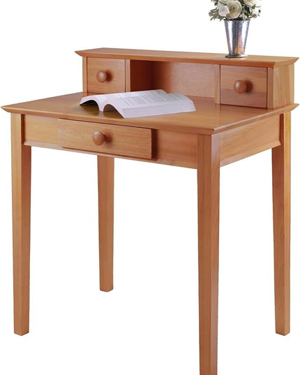 Winsome Wood Studio Home Office, Honey - LeafyLoom
