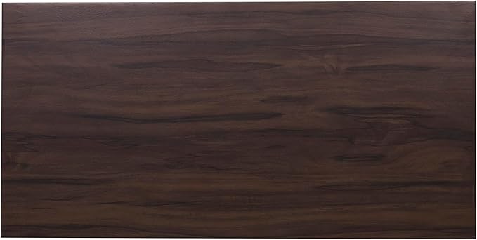 Home Office Computer Desk, 35.4" Study Writing Table, with 2 Storage Drawers, Mid Century Modern Teen Student Table for Small Spaces, Walnut - LeafyLoom
