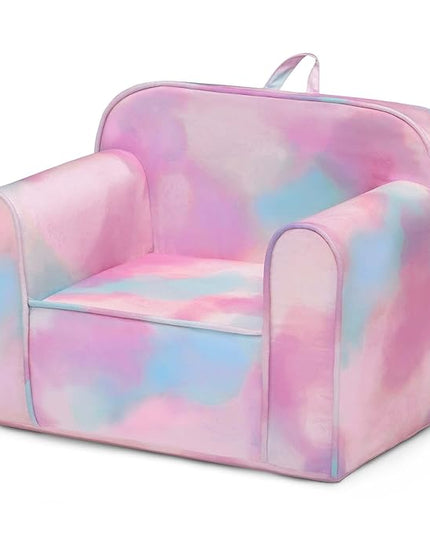Delta Children Cozee Chair for Kids for Ages 18 Months and Up, Tie Dye - LeafyLoom