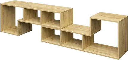 NicBex TV Stand for 50 Inch Double L-Shaped Oak TV Stand Storage Console Table for Living Room,Bedroom,41.34 Inch,Natural - LeafyLoom