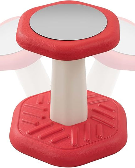 Kids Wobble Stool Chair Seat, Wiggle Stool Chair Flexible Seating for Preschool & Elementary Classroom, Improves Focus, Posture & ADD ADHD Chair, Ages 3-8 - LeafyLoom