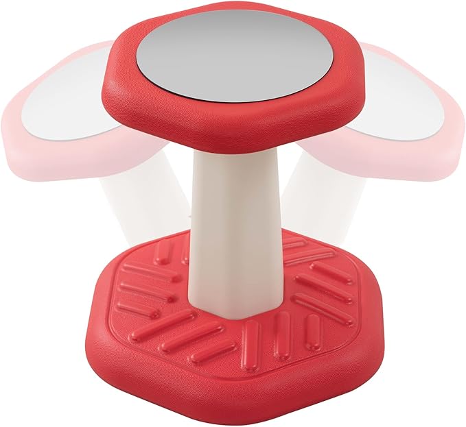 Kids Wobble Stool Chair Seat, Wiggle Stool Chair Flexible Seating for Preschool & Elementary Classroom, Improves Focus, Posture & ADD ADHD Chair, Ages 3-8 - LeafyLoom