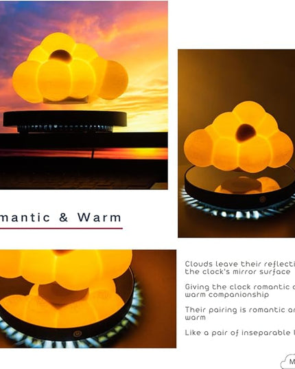 Levitating Cloud Lamp, Magnetic Floating Cloud LED Light Desk Lamp Table lamp Night Light，Unique Gifts Christmas Room Home Office Decor (Cloud Lamp) - LeafyLoom