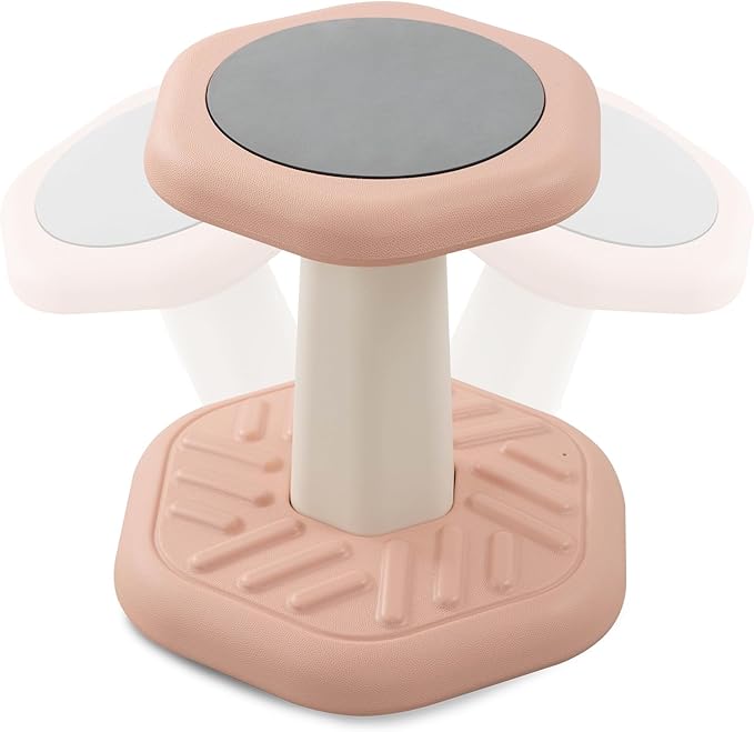 Kids Wobble Stool Chair Seat, Wiggle Stool Chair Flexible Seating for Preschool & Elementary Classroom, Improves Focus, Posture & ADD ADHD Chair, Ages 3-8 - LeafyLoom
