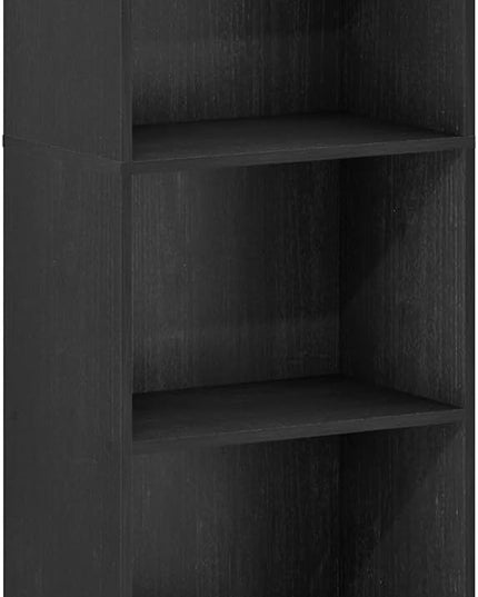 Furinno Luder Bookcase / Bookshelf / Storage Shelves, 5-Tier, Blackwood - LeafyLoom