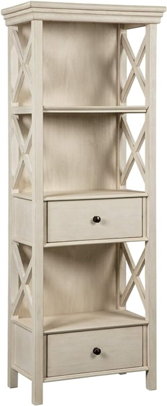 Signature Design by Ashley Bolanburg Cottage Chic Display Cabinet or Bookcase, Antique White - LeafyLoom