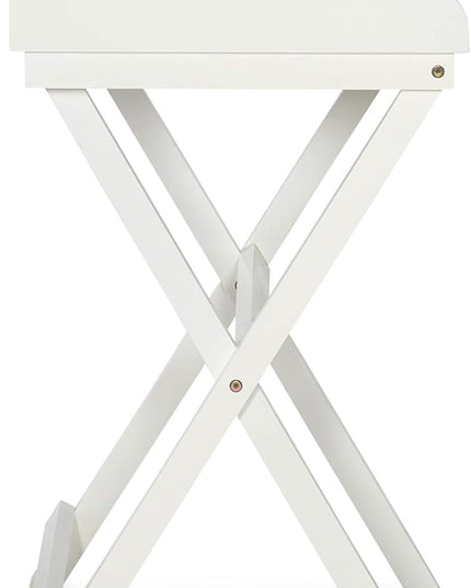 Linon Home Décor Mable White Folding Desk - LeafyLoom