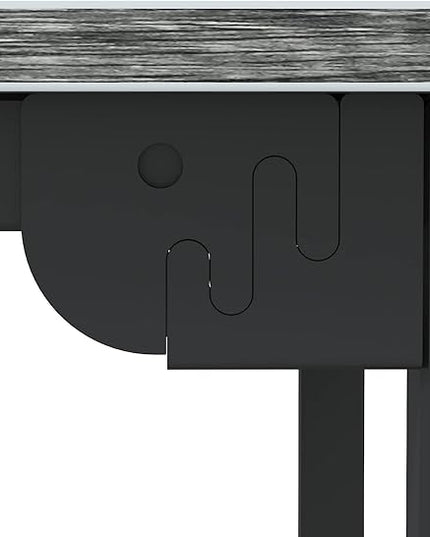 66 Inch L-Shaped Corner Computer Desk, Home Office Desk, Large Space Gaming Desk, Studying Writing Table Workstation, Gray - LeafyLoom