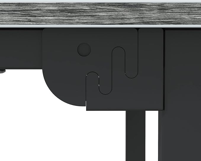 66 Inch L-Shaped Corner Computer Desk, Home Office Desk, Large Space Gaming Desk, Studying Writing Table Workstation, Gray - LeafyLoom