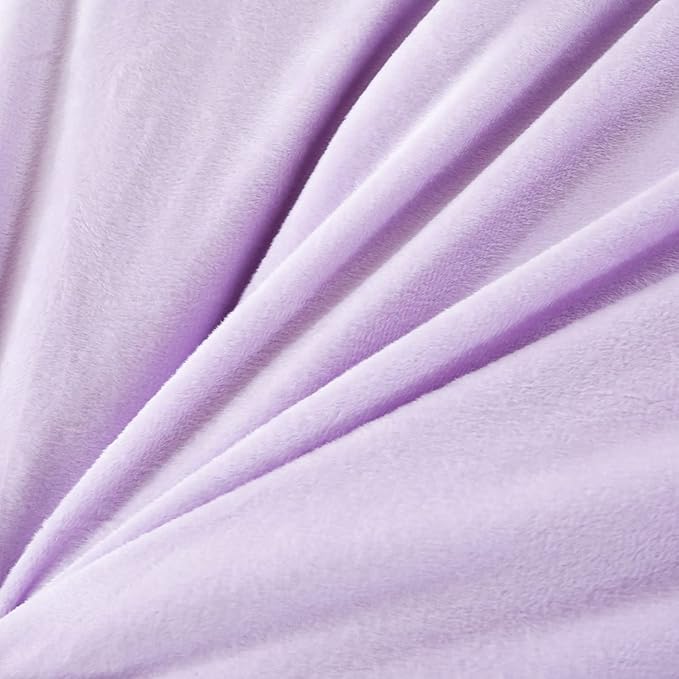 WINLIFE Shaggy Bedding Comforter Set Faux Fur Flannel Furry Comforter Microfiber Plush Comforter Sets Pastel Gradient Ombre Tie Dye MultiColor Bedding for Girls Adults (3Pcs, Full, Teal Purple) - LeafyLoom