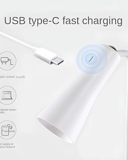 Wireless Rechargeable Desk Lamp LED Cordless Table Light Adjustable Direction Home Touch Table lamp 3 Brightness Eye-Caring Sensitive Control Bedside Light Removable Ambiance for Office Home Study - LeafyLoom