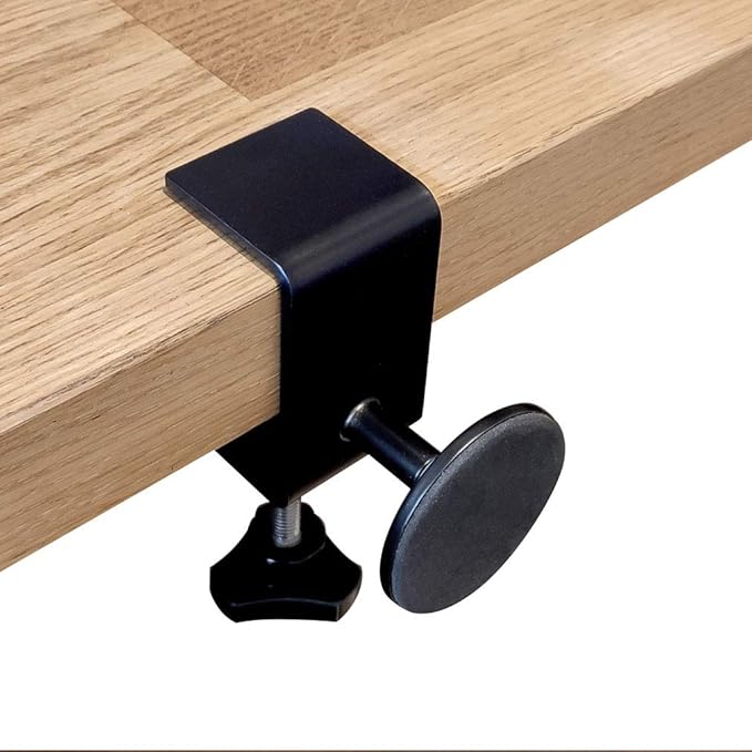 2 pcs Desk Table Wall Adjustable Protective Spacer, Desk Table Tops Wall Spacer (Black) - LeafyLoom