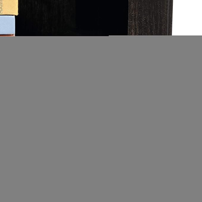 Sauder Miscellaneous Storage 3-Shelf Bookcase/ book shelf, Estate Black finish - LeafyLoom