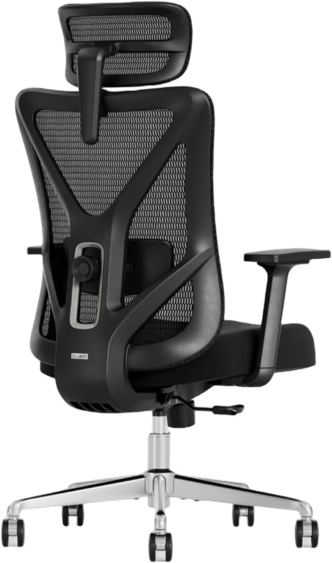 T23 Ergonomic Office Chair,Mesh Computer Desk Chairs with Adjustable Lumbar Support,Headrest,3-D Armrests,Swivel Wheels,Comfortable Home Office Desk Chairs for Long Hours,Rolling Gaming Chair - LeafyLoom