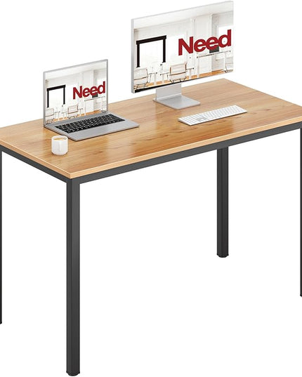 Need Office Computer Desk 47" Simple Heavy Duty Working Study Table,Modern Simple Style PC Writing Table,Home Office Writing Desk - LeafyLoom