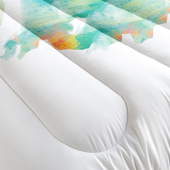 CVHOUSE Butterfly Bedding Set,Butterfly Comforter Full,Butterfly Comforter Set for Girls Kids Teens,Butterflies Quilt Set with 1 Comforter and 2 Pillow Cases- 3 Piece - LeafyLoom