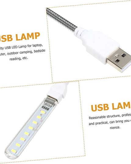 ARTIBETTER U Disk Night Light Indoor Night Lamp Outdoor Camping Light USB Light Atmosphere Light Clip on Desk Lamp Computer Lamp Corridor Light Computer Accessories LED PVC Student Light Bulb - LeafyLoom