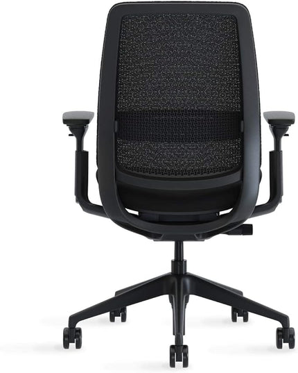 Steelcase Series 2 Office Chair, Graphite Frame, Cogent Connect Lagoon, Hard Floor Casters - LeafyLoom