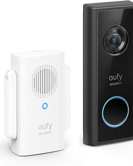 eufy Security Battery Video Doorbell C210 Kit, 1080p, No Subscription, Wi-Fi, 120-Day Battery Life, AI Detection, 2-Way Audio, Remote Monitoring eufySecurity