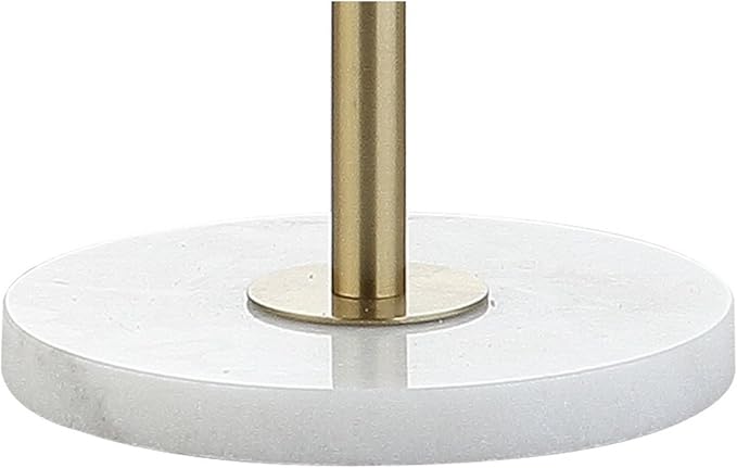 JONATHAN Y JYL3022A June 65" Adjustable Metal/Marble LED Floor Lamp, Modern, Contemporary, Elegant, Glam, Office, Living Room, Family Room, Dining Room, Bedroom, Hallway, Foyer, Brass - LeafyLoom