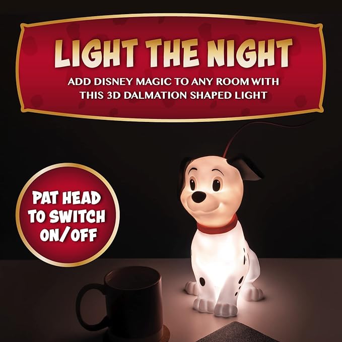 101 Dalmatians Lamp, Officially Licensed Disney Merchandise - LeafyLoom