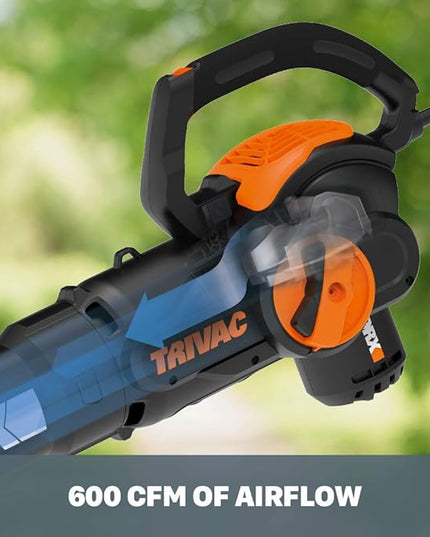 WORX 12 Amp TRIVAC 3-in-1 Electric Leaf Blower/Mulcher/Yard Vacuum - WG512 - LeafyLoom