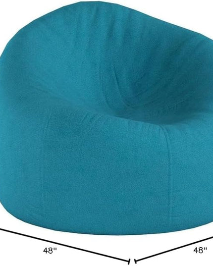 Posh Bean Bag Chair for Children, Teens & Adults - 35", Heather Teal - LeafyLoom