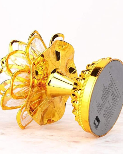 GLOGLOW Buddha Machine, LED Lotus Lamp Buddha Lamp Prayer Machine Prayer Machine with 36 Songs (without Battery) - LeafyLoom