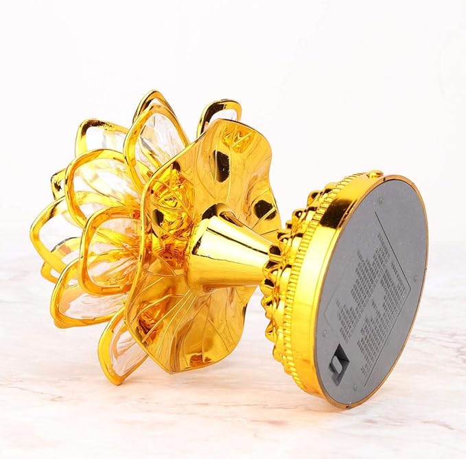 GLOGLOW Buddha Machine, LED Lotus Lamp Buddha Lamp Prayer Machine Prayer Machine with 36 Songs (without Battery) - LeafyLoom