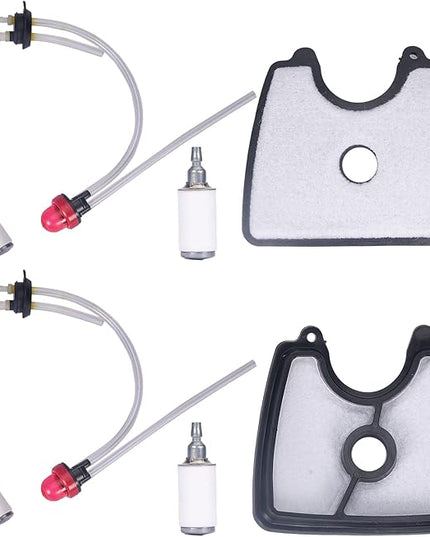581798001 Fuel Line Assembly + 581798001 Air Filter Kit with Fuel Filter Fit for Husq 125b Fuel Line Kit 125B 125BX 125BVX Husqvarna Handheld Leaf Blower - LeafyLoom