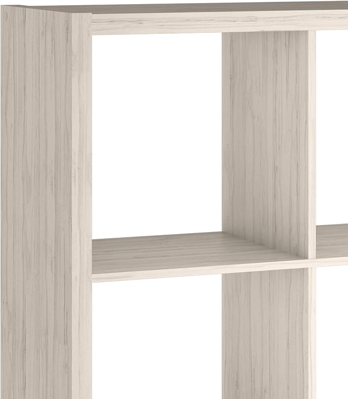 ClosetMaid 4589 Decorative Open Back 9-Cube Storage Organizer, Bleached Walnut - LeafyLoom