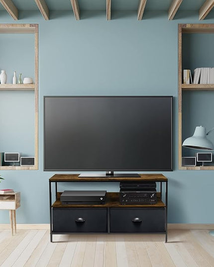 Sorbus TV Stand Dresser with 2 Drawers - Television Riser Chest with Storage - Bedroom, Living Room, Closet, & Dorm Furniture - LeafyLoom