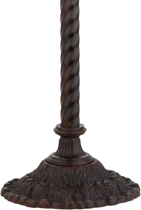 JONATHAN Y JYL8004A Botanical Tiffany-Style 71" Torchiere LED Floor Lamp, Tiffany, Traditional, Art Nouveau Style, Office, Bedroom, Living Room, Family Room, Dining Room, Hallway, Foyer, Bronze - LeafyLoom