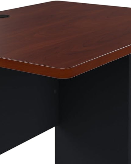 Bush Business Furniture Series A 36W Small Desk in Hansen Cherry and Galaxy, Compact Computer Table for Home or Professional Office - LeafyLoom