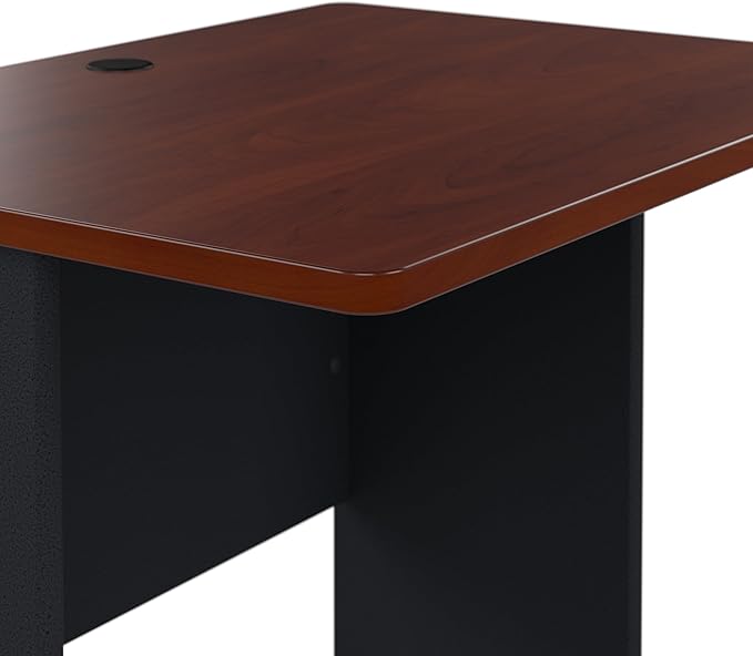 Bush Business Furniture Series A 36W Small Desk in Hansen Cherry and Galaxy, Compact Computer Table for Home or Professional Office - LeafyLoom