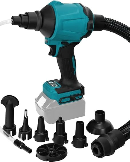 Compressed Air Duster Machine for Makita, Cordless Brushless Inflator Cleaner Duster Leaf Blower, for Cleaning dust, Hair,Inflating Swimming Pools and Inflatable beds, Vacuum Compression - LeafyLoom