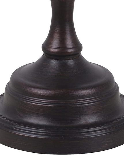 Catalina Lighting Traditional Desk Lamp, Classic Bronze, Smart Home Capable for Home Office, Dorm, Apartment, Corded with Adjustable Lighting - LeafyLoom