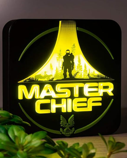 NUMSKULL Halo Official Master Chief 3D Desk Lamp Wall Light for Bedroom, Office, Home, Study, Work, Standard - LeafyLoom