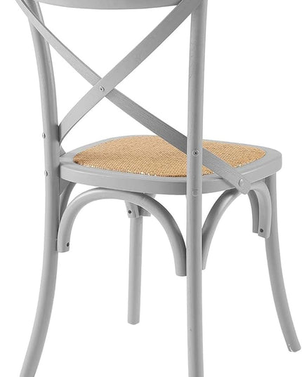 Modway Gear Side Set of 2, Two Dining Chairs, Light Gray - LeafyLoom