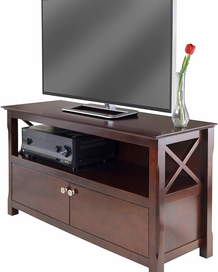 Winsome Xola 40643 Cappuccino TV Stand (40643) - LeafyLoom